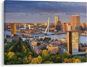 Kép - panoráma Rotterdam, Hollandia (70x50 cm)