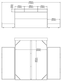 Natúr színű ágyneműtartós franciaágy ágyrács nélkül 160x200 cm tölgyfa dekorral Ikast – Tvilum