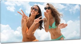 Vászonkép 115x55 Puszi a tengerpartról