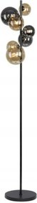 Paul Neuhaus Led állólámpa fekete, füstölt és borostyánszínű üveg, 3000K, G9