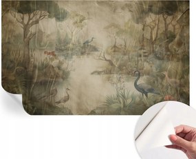 Öntapadós Dekoratív Fotótapéta Hálószobába Erdei jelenet 416x254 cm