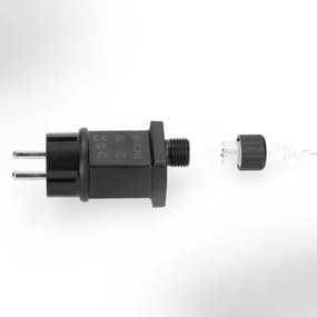 Brilagi - LED kültéri karácsonyi fényfüzér, 150 db LED, 5 m, IP44, hideg fehér, tűzijáték effektus