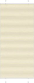 vidaXL pliszírozott redőny krém 90x200 cm szövetszélesség 89,4 cm