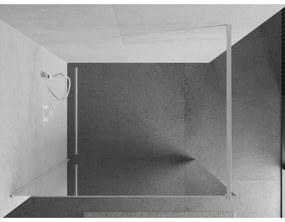 Mexen Kioto, Walk-In zuhany paraván 110 x 200 cm, csillár 8 mm, fehér profil, 800-110-101-20-50