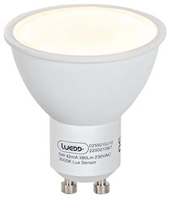 5 db GU10 LED lámpa fény-sötétség érzékelő 5W 380 lm 3000K