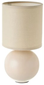 Bézs kerámia asztali lámpa textil búrával (magasság 24,5 cm) – Casa Selección