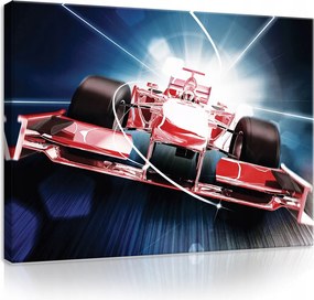 Vászonkép 60x40 Sebesség Forma1 verseny energia dinamika piros sport