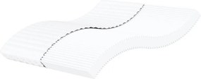 vidaXL fehér H2/H3 keménységű habmatrac 200 x 200 cm