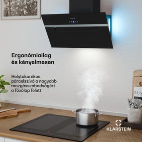 Klarstein BigBite ferde páraelszívó | elszívó és keringtető üzemmód | biztonsági üveg | 417m³/h | 60cm