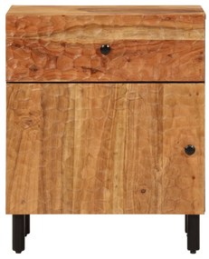 Tömör akácfa és szerelt fa éjjeliszekrény 50 x 33 x 60 cm