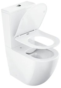 Ravak X01870 - perem nélküli kombinált WC SoftClose OPTIMA ülőkével, kerámia/fehér