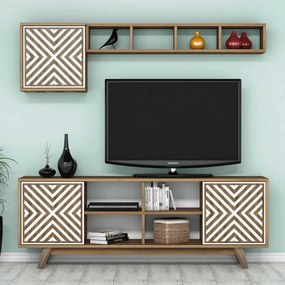 Inci - Walnut, White