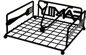 Szalvétatartó Nice Life Family fém fekete 1 db