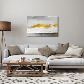 Kép - Arany és szürke vonások (90x60 cm)