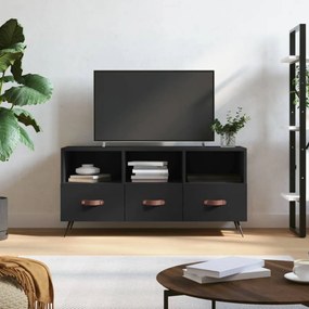 Fekete műfa TV-szekrény 102 x 36 x 50 cm