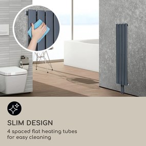 Blumfeldt Ontario, radiátor, 120 x 30, 380 W, falra szerelhető