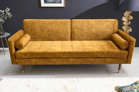 COUTURE design kanapé - 195cm - sárga