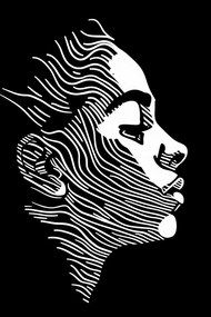 Poszter 40x60cm Szavak vonalai