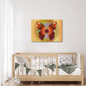 Kép - etno pillangó (üvegen) (70x50 cm)