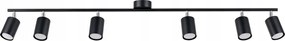 Sollux Lighting Lemmi Fekete Spot 6xGU10 10W Modern díszléc