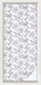 Tejfólia Ablakra Védelem és Adatvédelem Madarak és virågok 50x116 cm