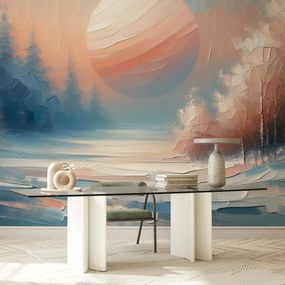 Fotótapéta - Téli naplemente (147x102 cm)