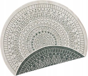 Szőnyeg zöld,kétoldalas,teraszos kör 100cm