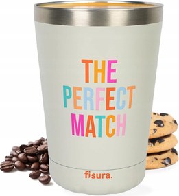 Thermo rozsdamentes acél bögre 310 ml Bézs Fisura