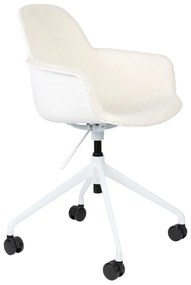 Albert Kuip karfás irodai design szék, fehér