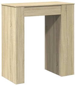 sonoma tölgy szerelt fa bárasztal tárolókkal 95 x 47 x 103,5 cm