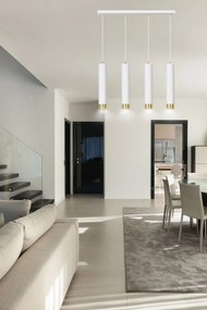 Emibig modern függeszték kibo fehér arany emi642/4