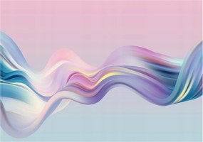 Fotótapéta Flizelin Dekoratív az irodába Színes hullámok 312x219 Ragasztó