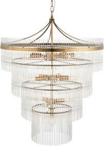Endon glamour modern függeszték marietta antik sárgaréz átlátszó end112576