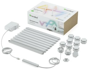 Nanoleaf NL59-K-0002LW-9PK-EU-KÉSZLET 9x LED RGBW Dimmelhető sín LINES 1200-6000K Wi-Fi NL59-K-0002LW-9PK-EU