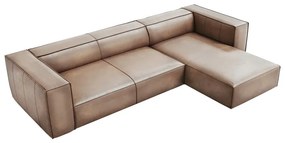 Világosbarna bőr sarokkanapé (jobb oldali) Madame – Windsor &amp; Co Sofas