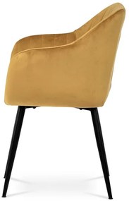 Sárga Bársony Étkezőszék. PIKA YEL4