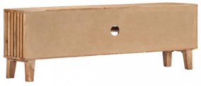 tömör akácfa TV-szekrény 130 x 30 x 45 cm