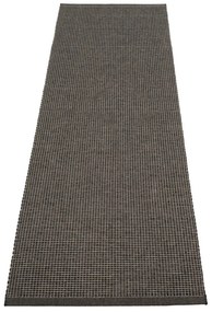Antracitszürke kültéri-beltéri futószőnyeg 70x240 cm Emm Black Linen – Pappelina
