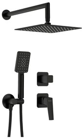 Deante NQL_N9YK - BLUR zuhanyszett falba süllyesztett csapteleppel, fekete