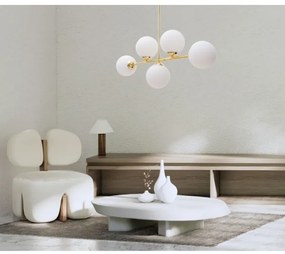 Csillár rúdon FIRA 5xE27/60W/230V arany