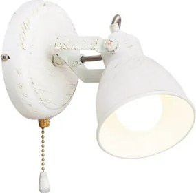 Beltéri fali lámpa e14 15w antik fehér vivienne