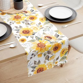 Goldea teflonbevonatú asztali futó - napraforgó virágok 20x120 cm
