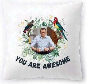 Mateusz Morawiecki Pis Premier párna Ajándék Nyomtatott Fotóval