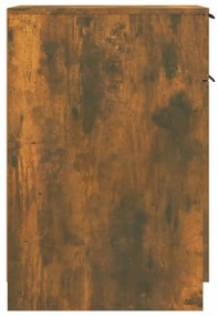 füstös tölgy színű szerelt fa íróasztalszekrény 33,5x50x75 cm
