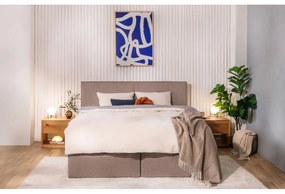 Szürkésbarna boxspring ágy 180x200 cm Olia Bold – Bonami Selection