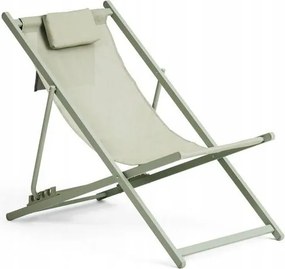 Strand/kerti összecsukható napozóágy Vanage zöld VG-8044
