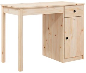 tömör fenyőfa íróasztal 100 x 50 x 75 cm