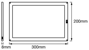 Ledvance - LED Dimmelhető konyhai pultvilágítás érzékelővel CABINET LED/8W/230V