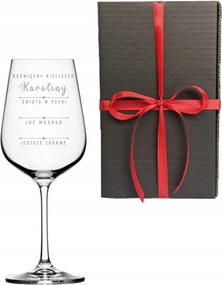 Borospohár 450ml gravírozással terápiás karácsonyi