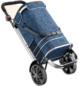 Jurhan EASY bevásárlótáska kerekekkel, 50l, kék